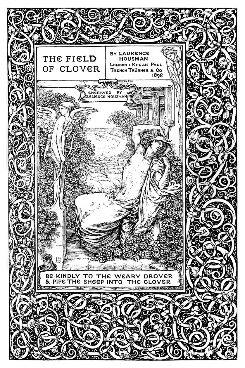 Titelsida till The Field of Clover, 1899. av Clemence Housman