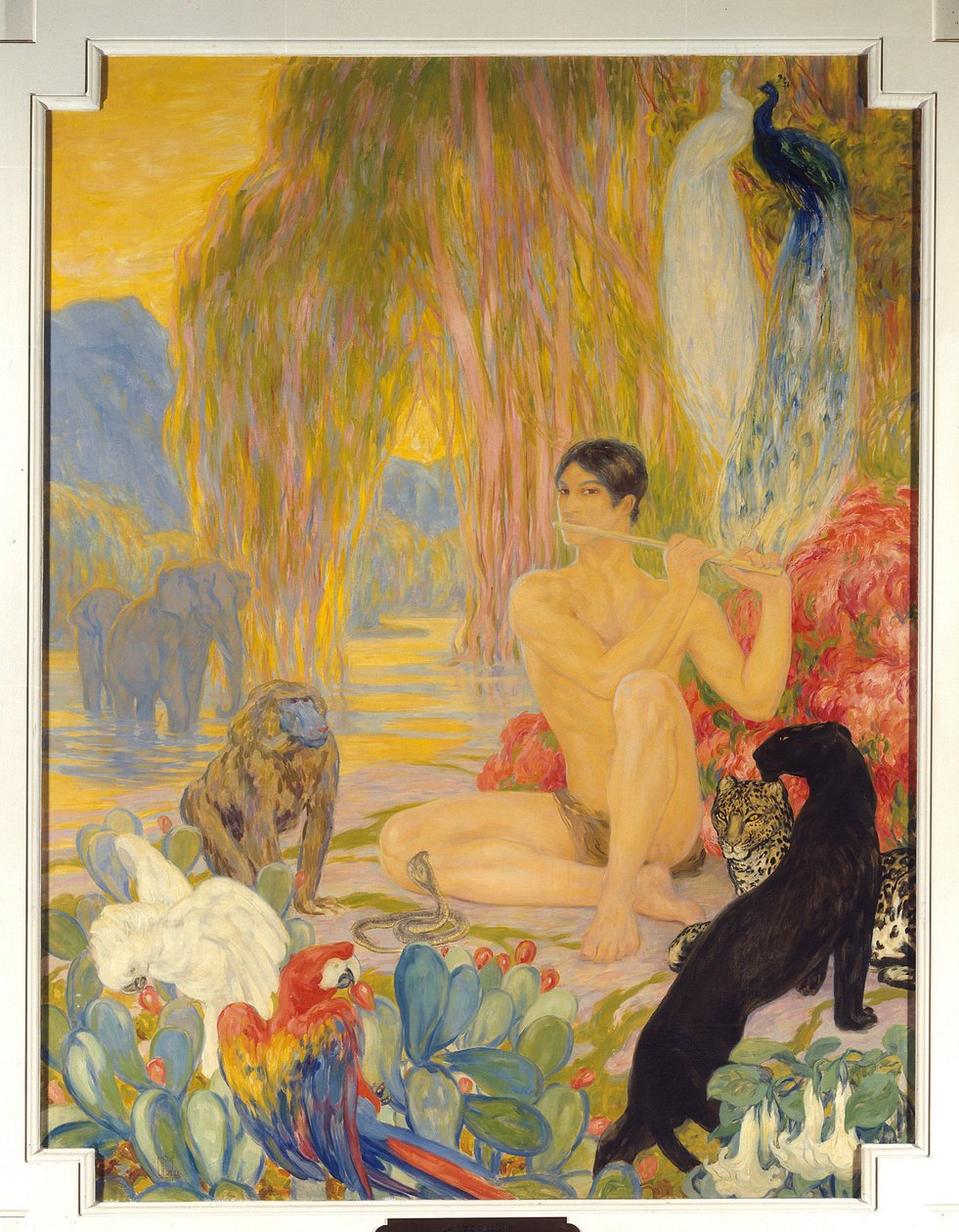 Zoologimålningen av Clementine Helene (Clementine-Helene) Dufau (1869-1937) 1900-talets Paris. Sorbonne av Clementine Helene Dufau
