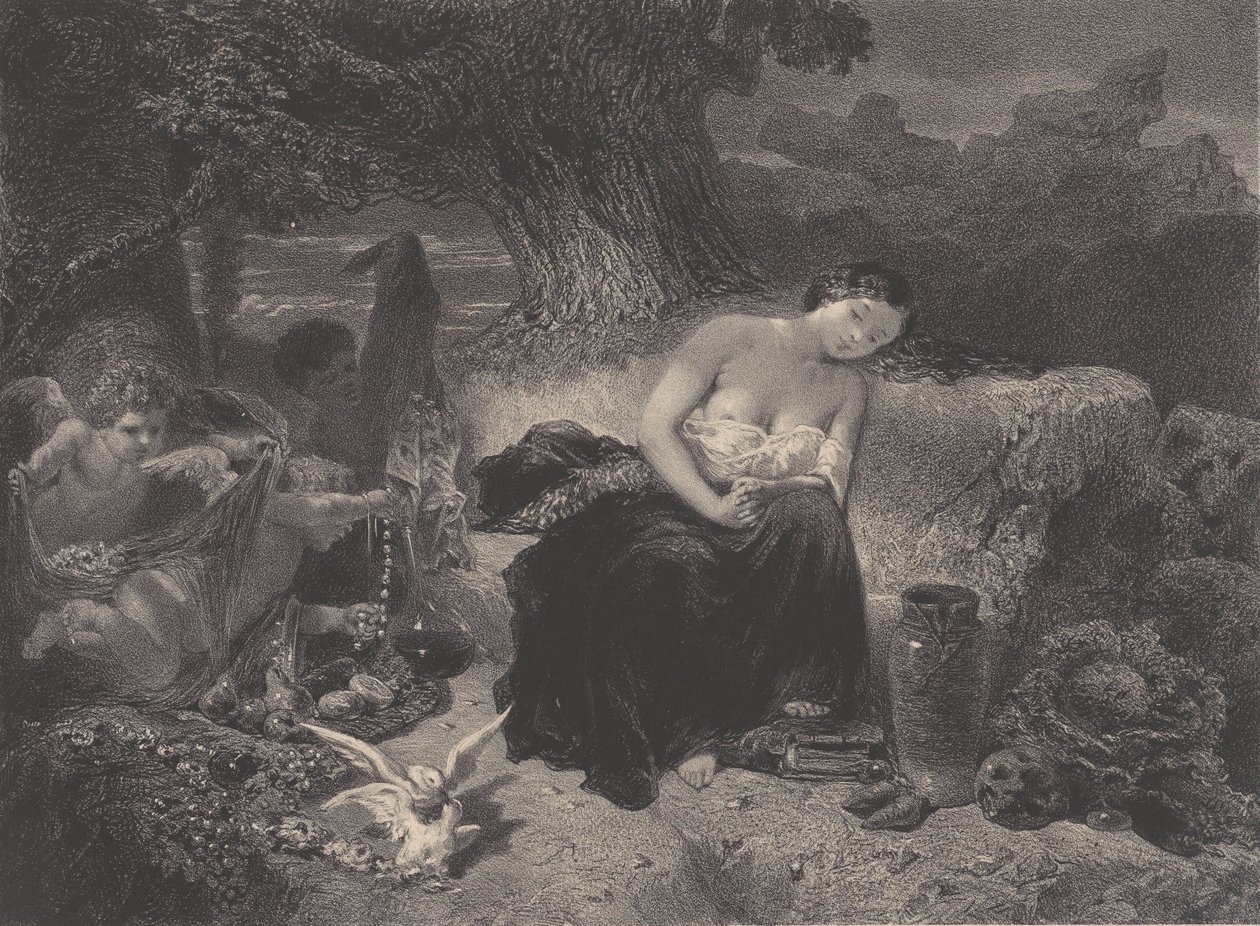 Frestelse, ca. 1850. av Célestin Nanteuil