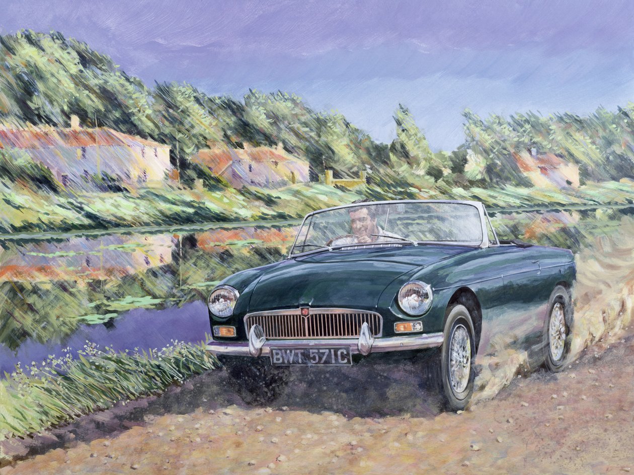 MGB vid en fransk kanal av Clive Metcalfe