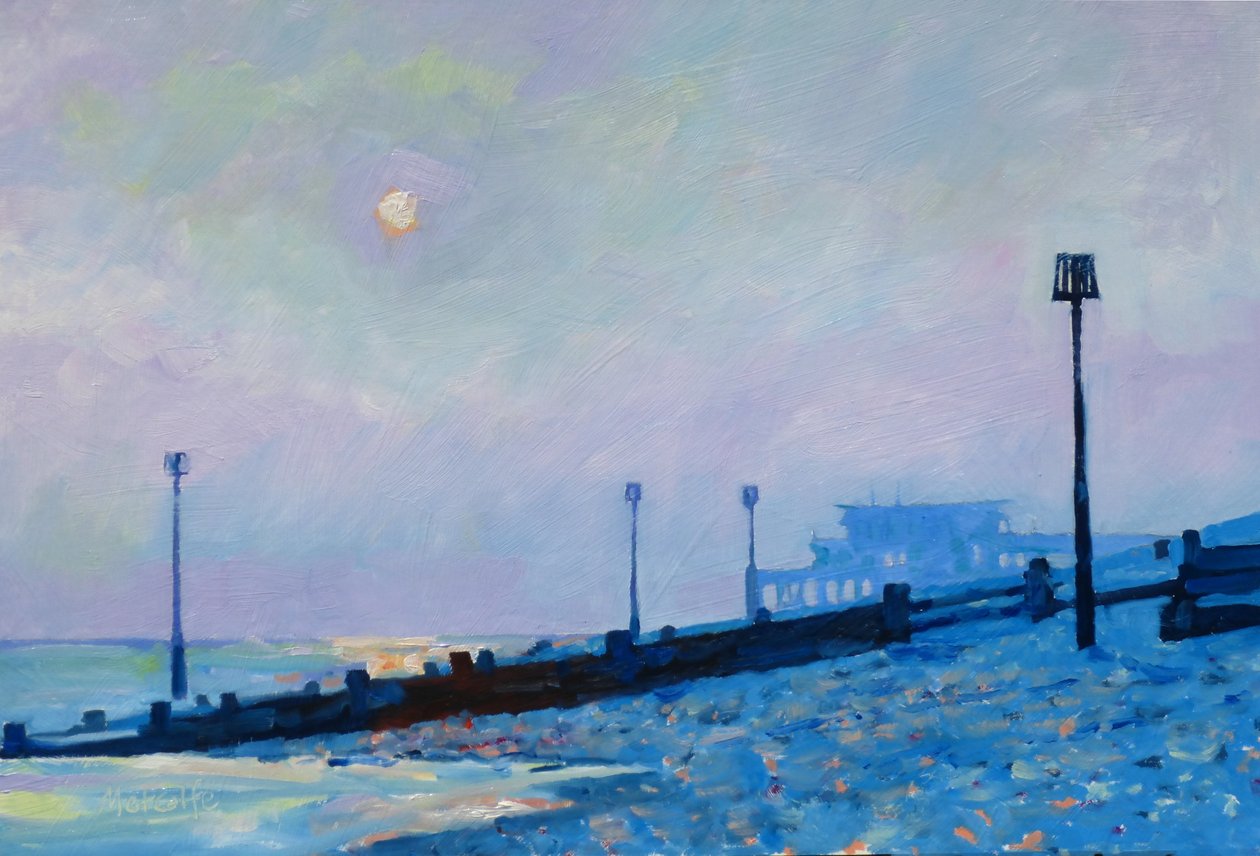 Winter Sun, Deal Beach, 2017 av Clive Metcalfe
