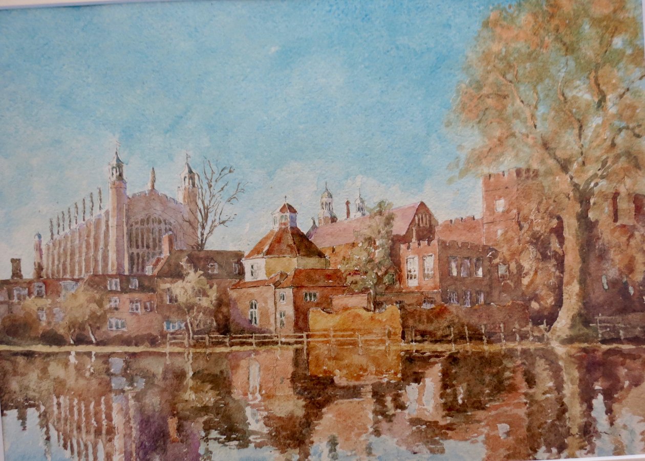 Eton översvämmad, 2011 (akvarell) av Clive Wilson
