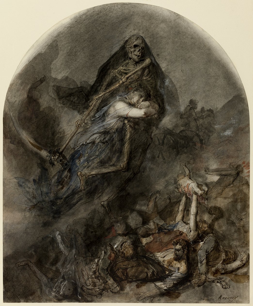 Allegori om döden av Clément Auguste Andrieux