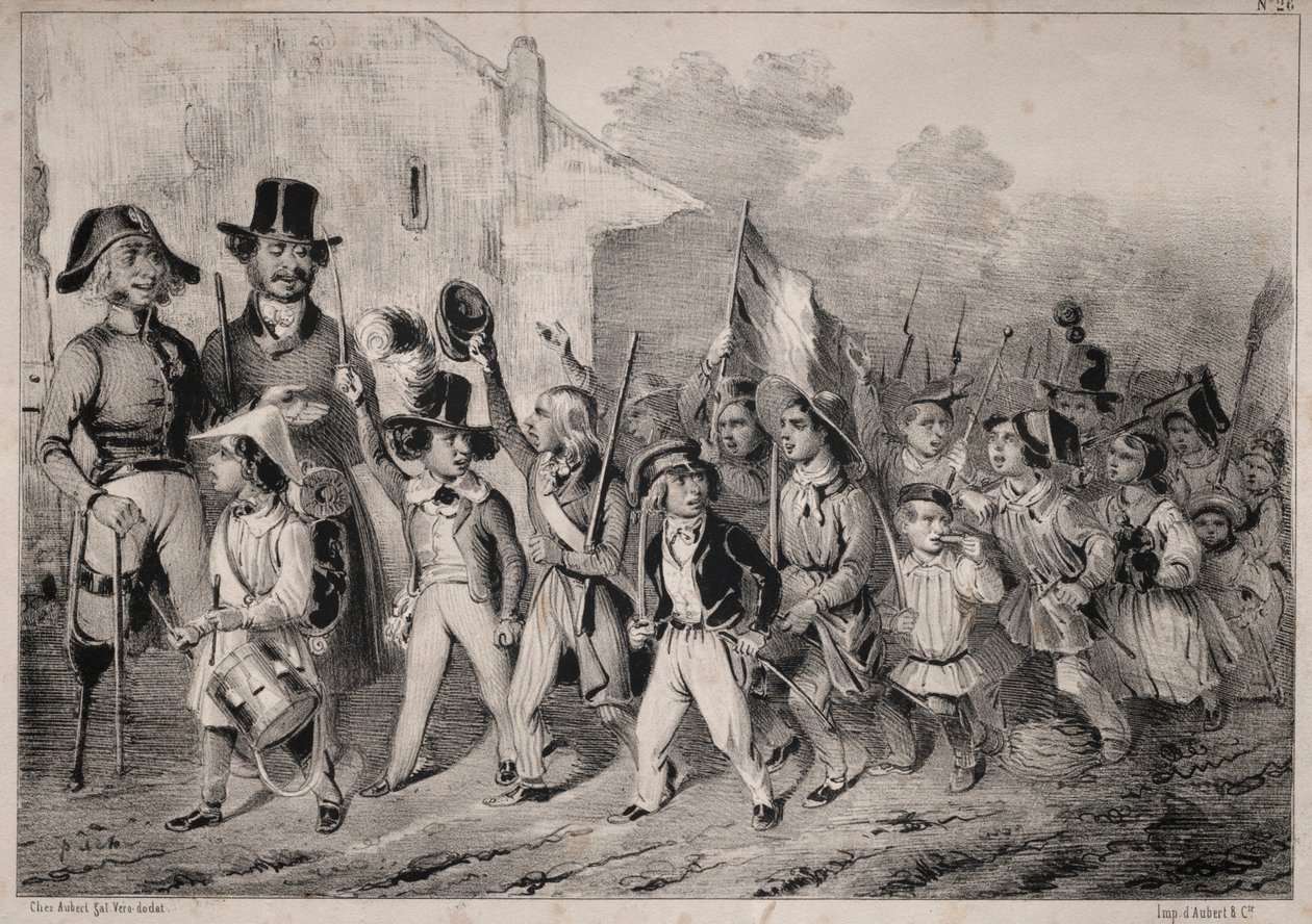 Nyheter: Bra! Brats vill också ha det! när vi talar om krig!..., 1840. av Clémente Pruche
