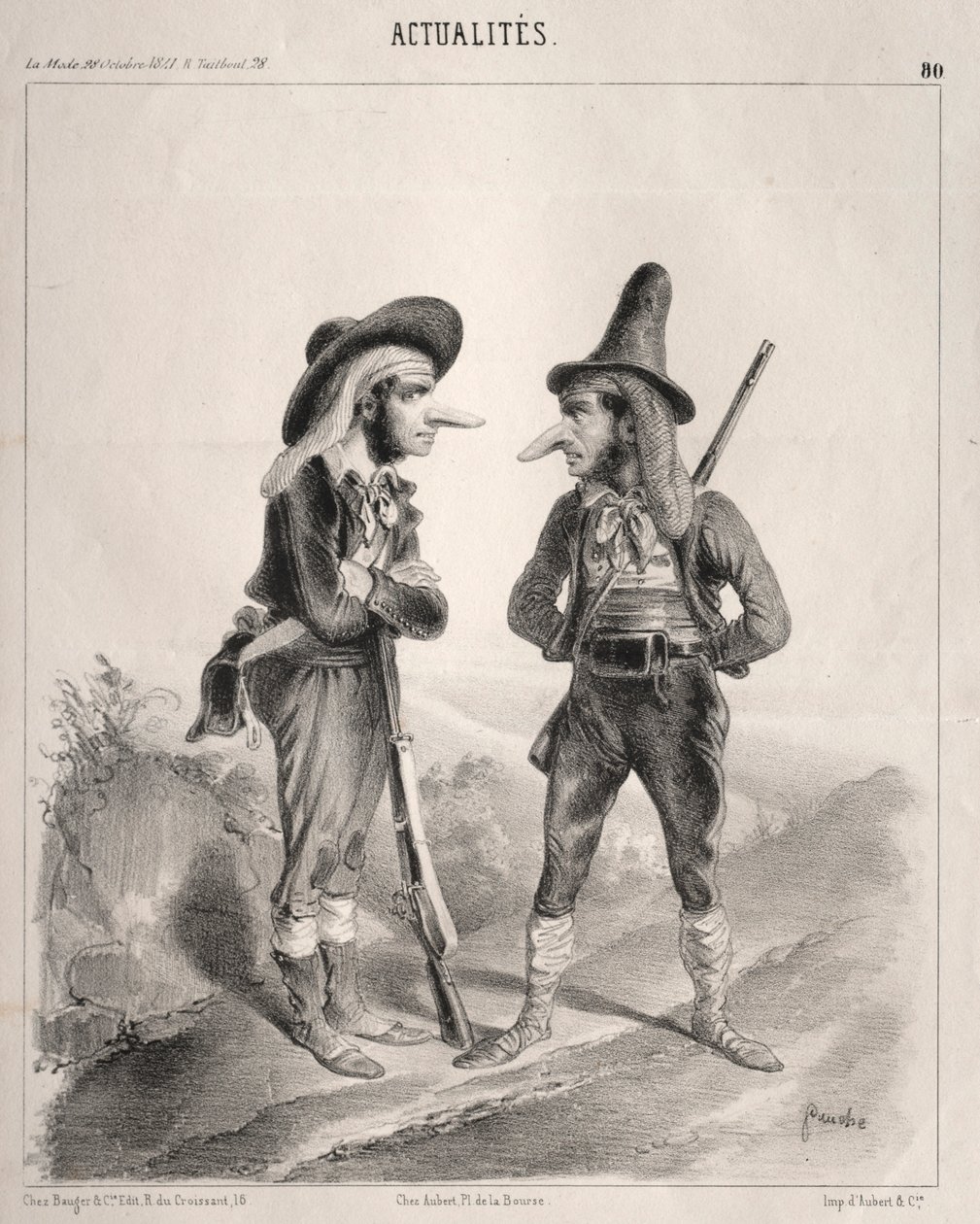 Nyheter: Stig upp! ...Hej! det här kommer att bli fint!..., 1841. av Clémente Pruche