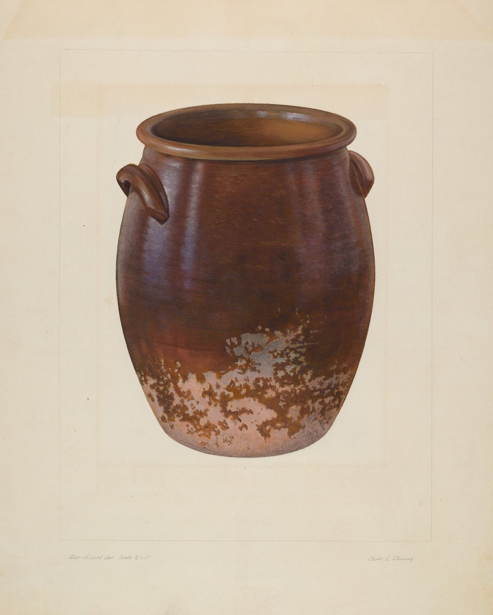Stor lerburk av Clyde L. Cheney