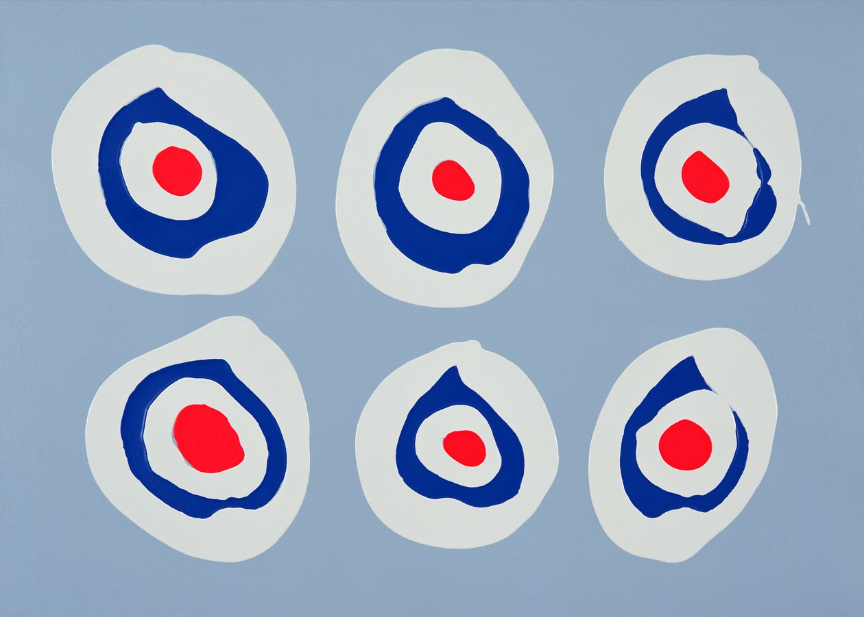 Revolver, 1998 (akryl på duk) av Colin Booth