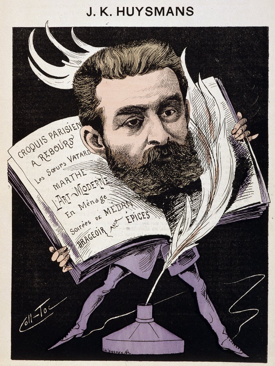 Tecknad av Joris Karl (Joris-Karl) Huysmans (1848-1907) - i “The Men of Today””. av Coll Toc