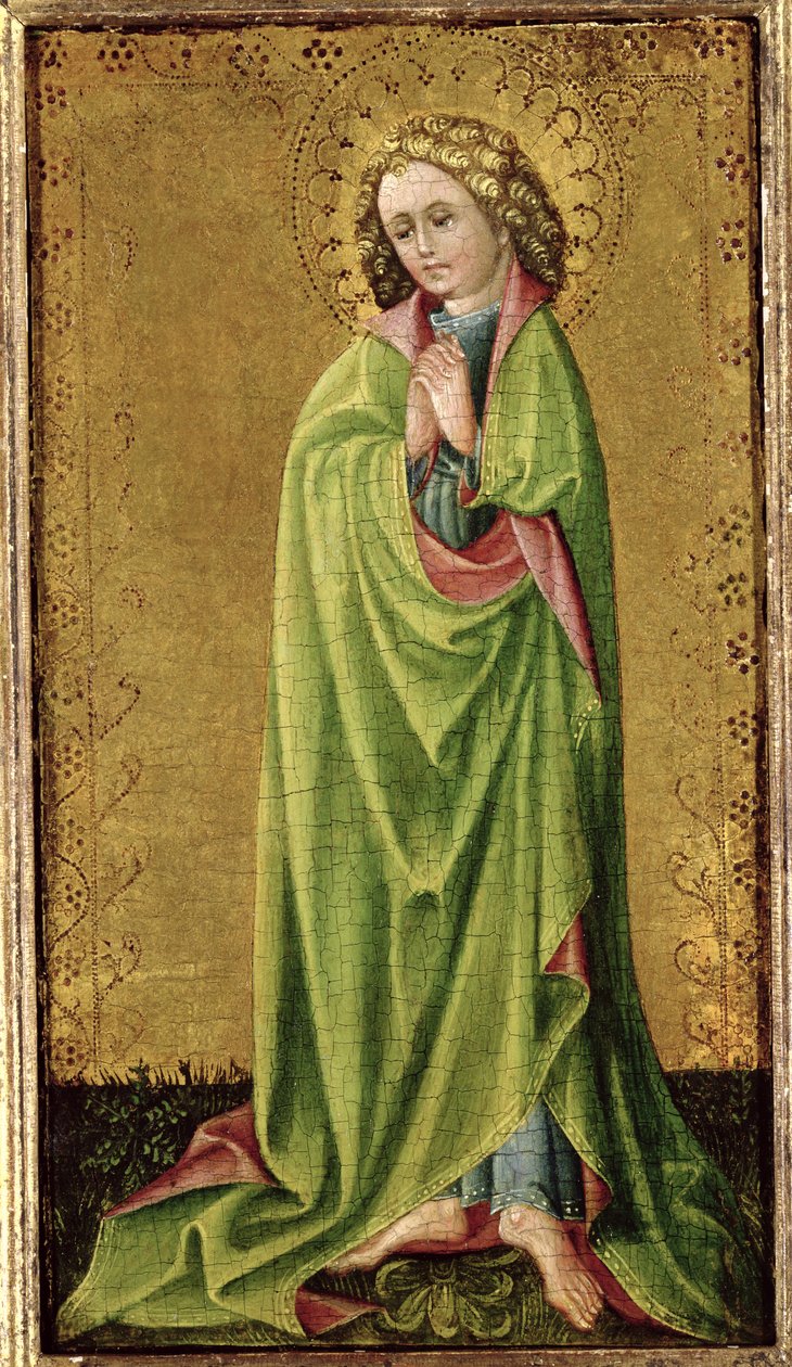 Evangelisten Johannes, ca 1415 (olja på guldslipad panel) av Cologne School
