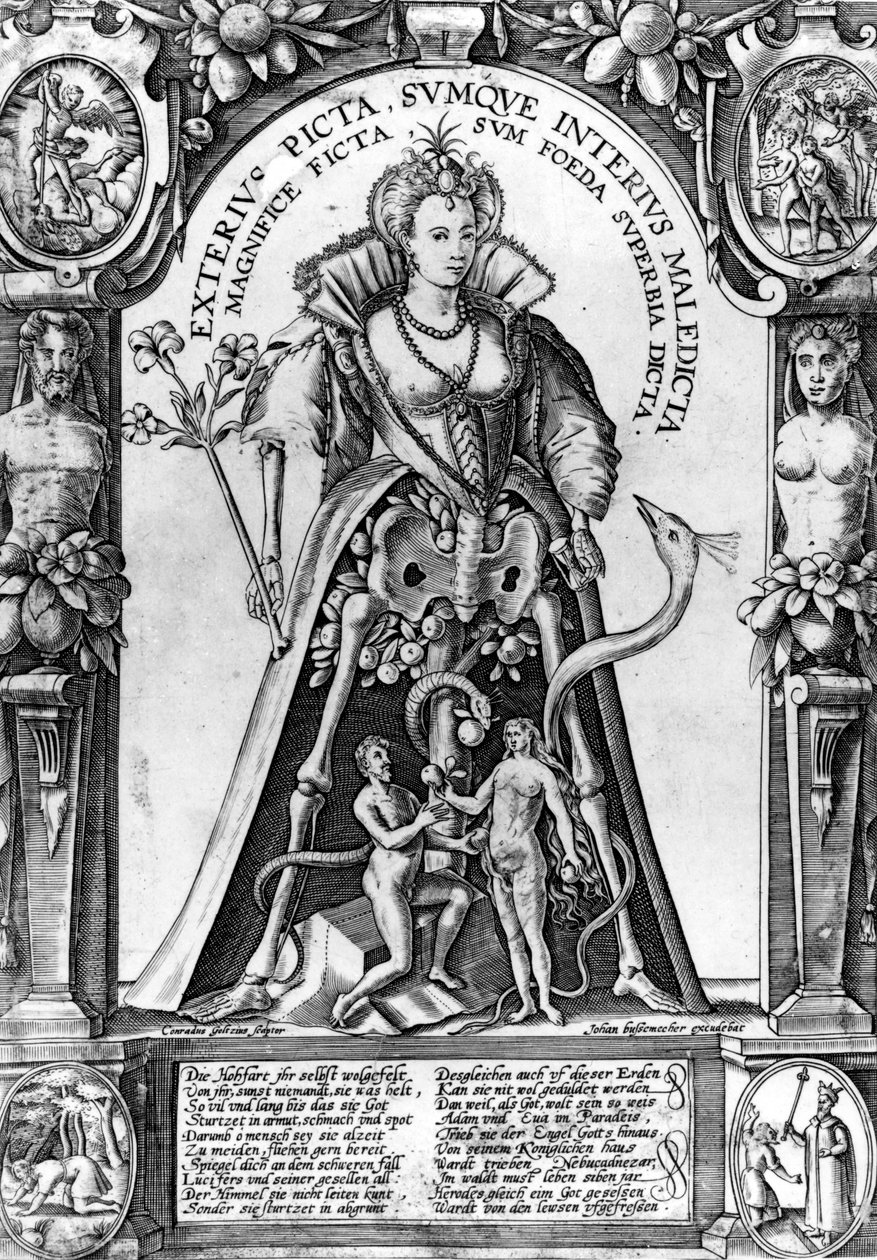 Stolthet kommer före ett fall, c.1600 av Conraad Goltzius