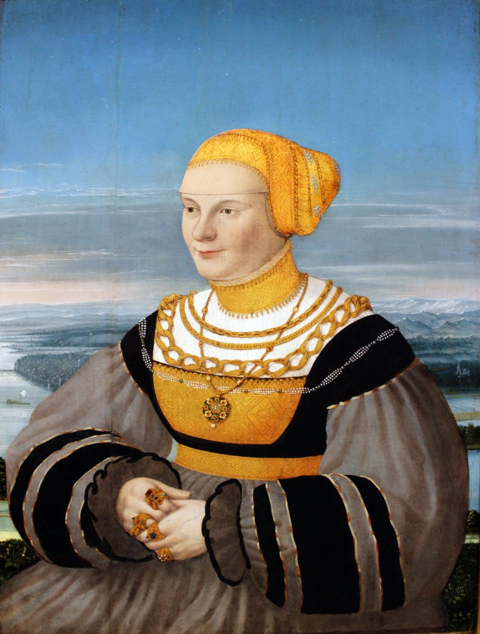 Porträtt av Anna von Holzhausen, född Ratzeburg av Conrad Faber von Kreuznach
