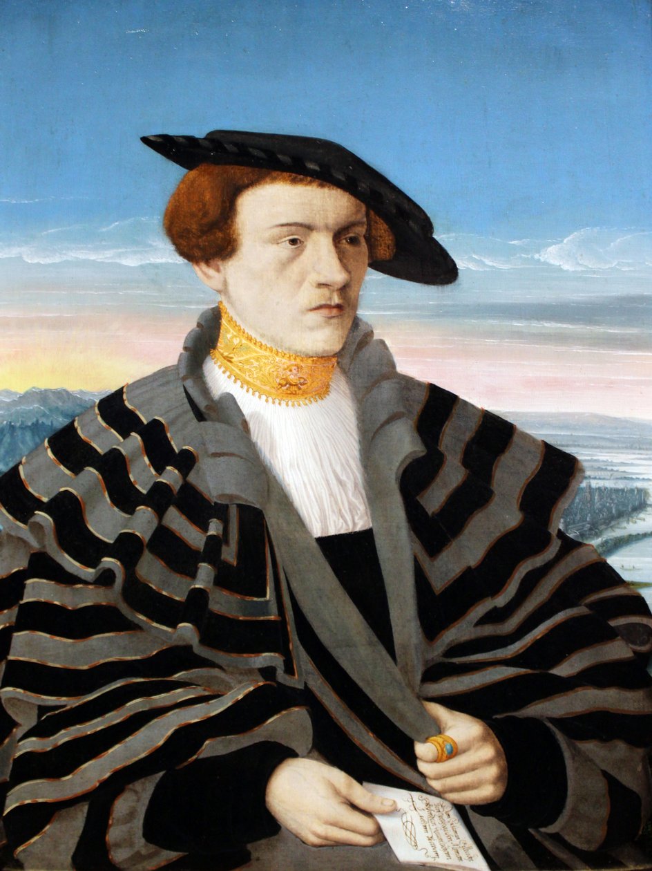 Portrait of Gilbrecht von Holzhausen (1514-1550) av Conrad Faber von Kreuznach