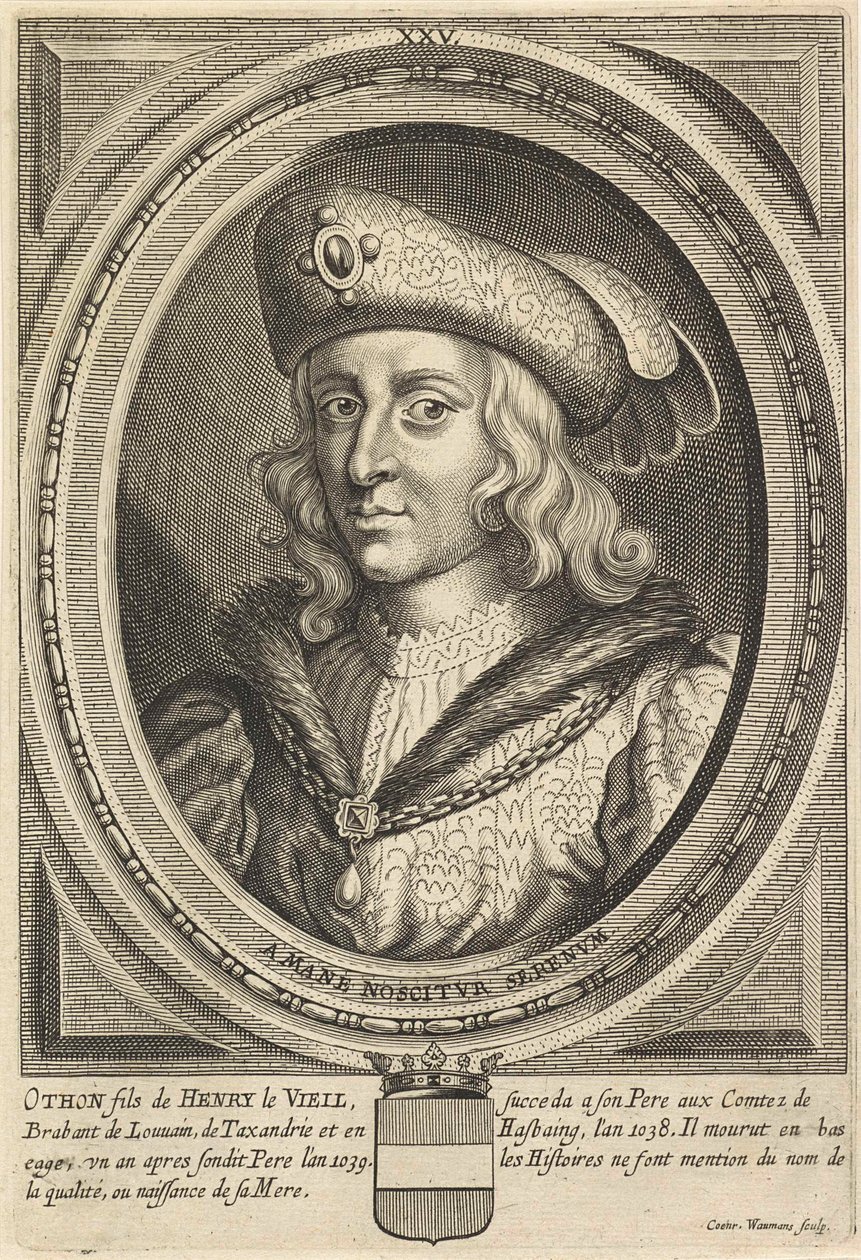 Porträtt av Otto, hertig av Brabant och Leuven av Conrad (after) Waumans