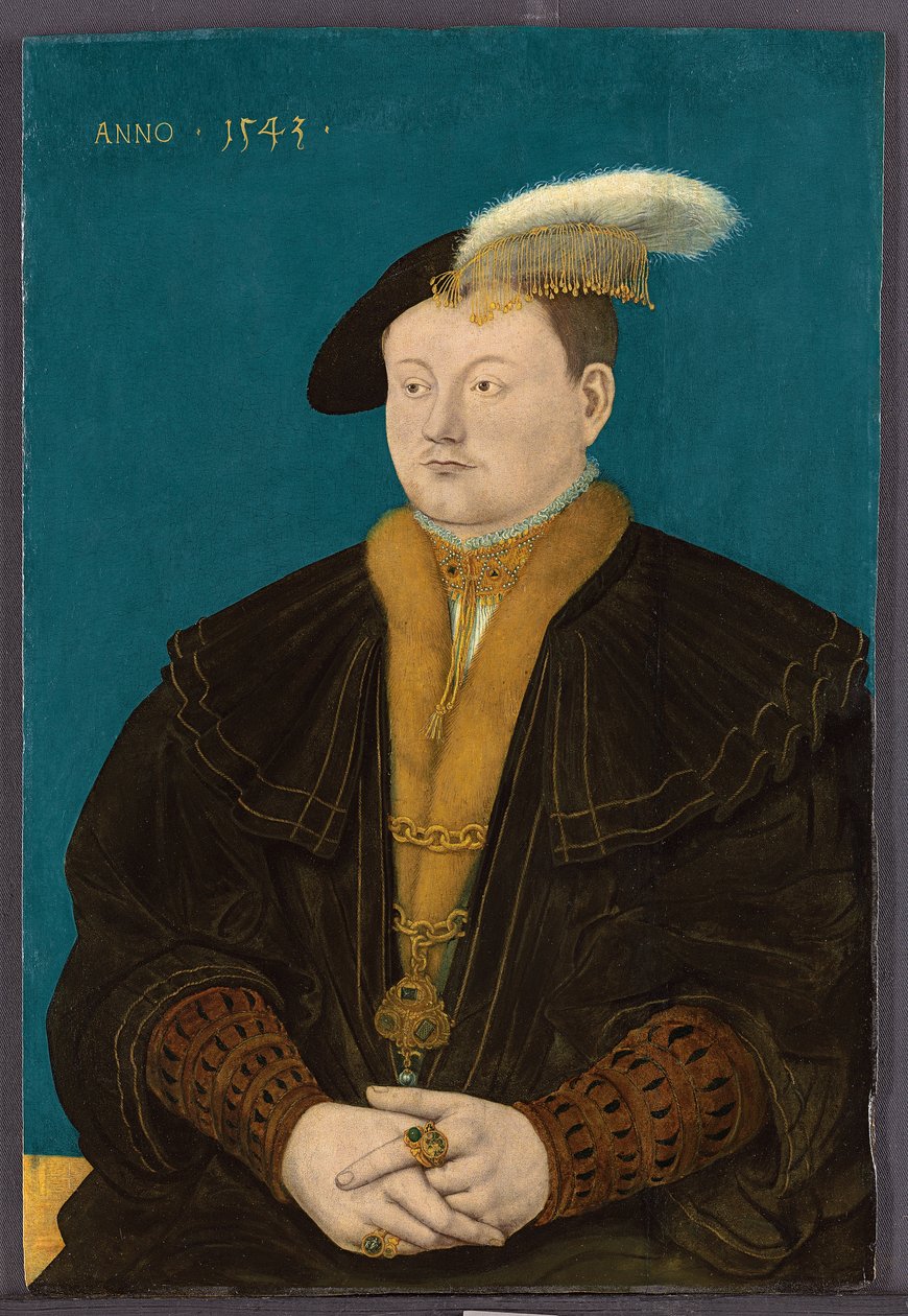 Porträtt av Friedrich Magnus I von Solms-Laubach, 1543 av Conrad Faber