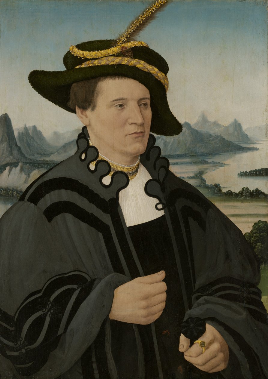 Porträtt av Friedrich Rorbach, 1532 av Conrad Faber von Creuznach