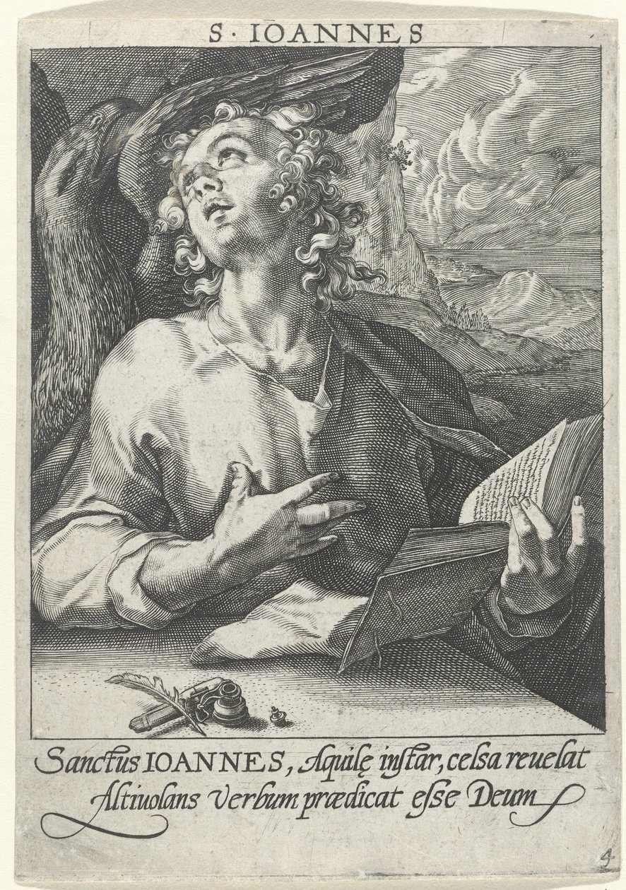 Evangelisten Johannes De fyra evangelisterna (serietitel) av Conrad Goltz (possibly)