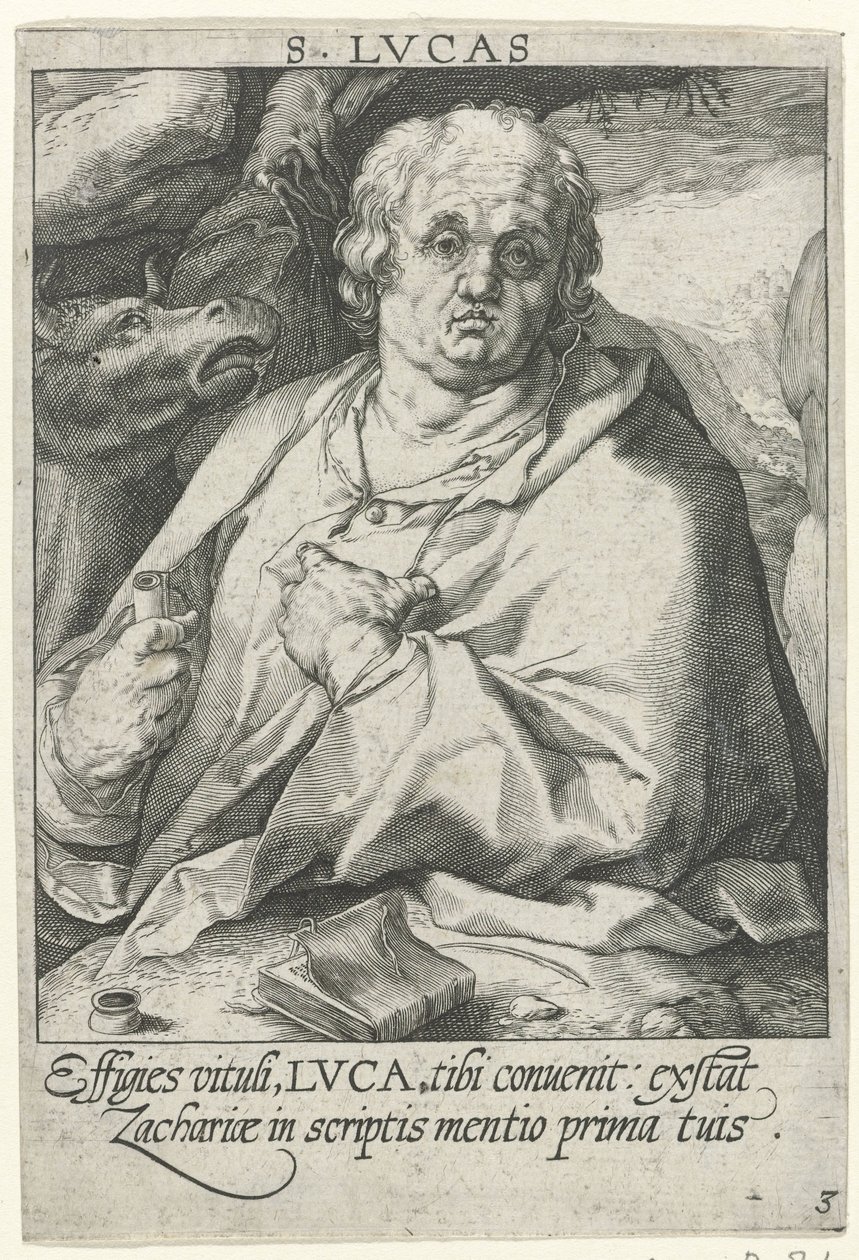 Evangelisten Lukas De fyra evangelisterna (serietitel) av Conrad Goltz (possibly)