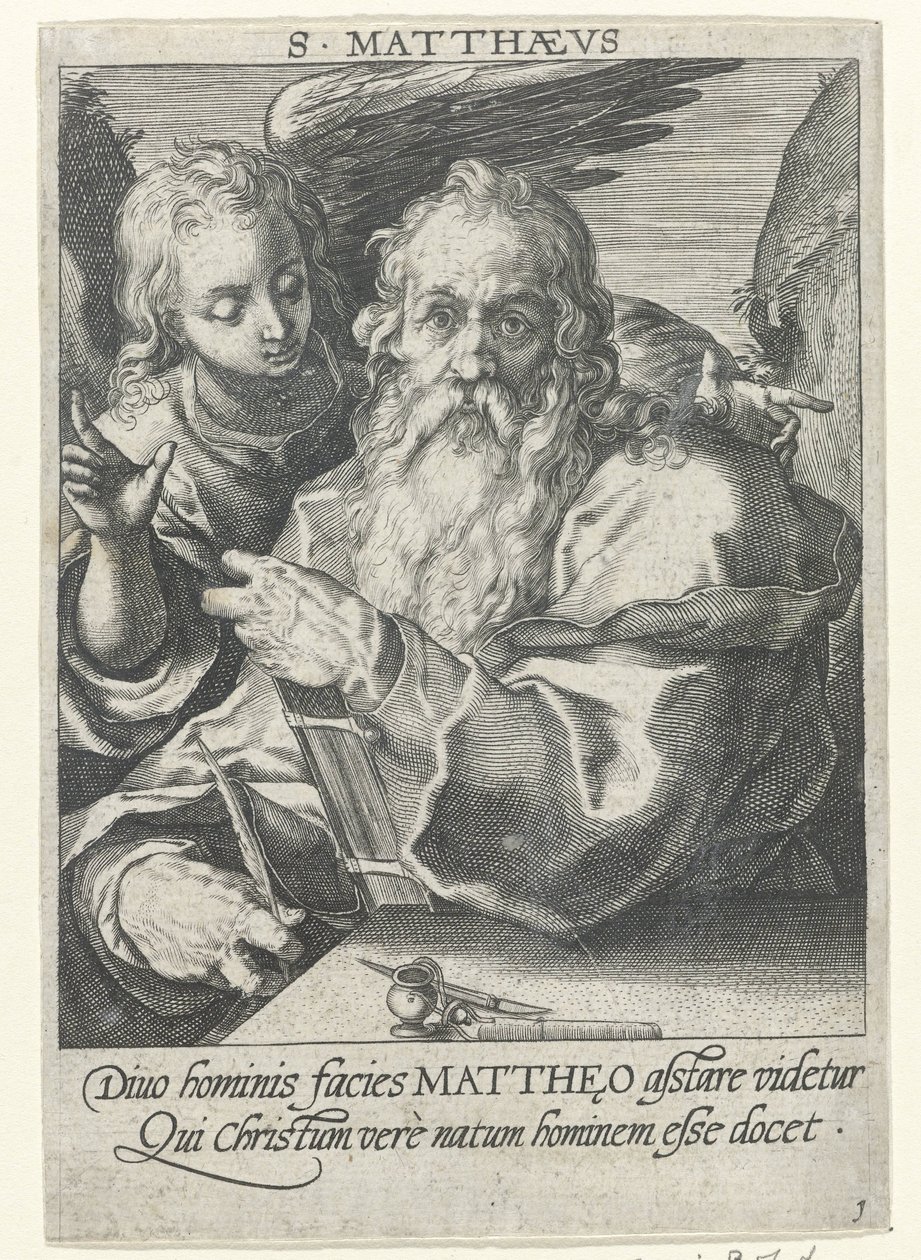 Evangelisten Matteus De fyra evangelisterna (serietitel) av Conrad Goltz (possibly)