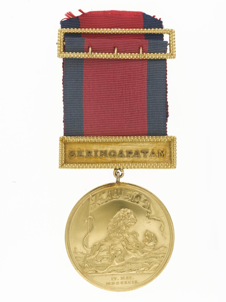 Seringapatam-medalj, 1799 (guld och band) av Conrad Heinrich Küchler
