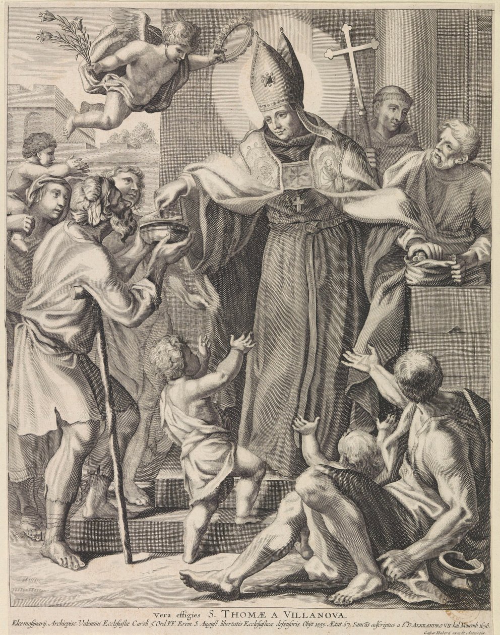 H. Thomas van Villanueva Vera effigies S. Thomae A Villanova (titel på objekt) av Conrad Lauwers