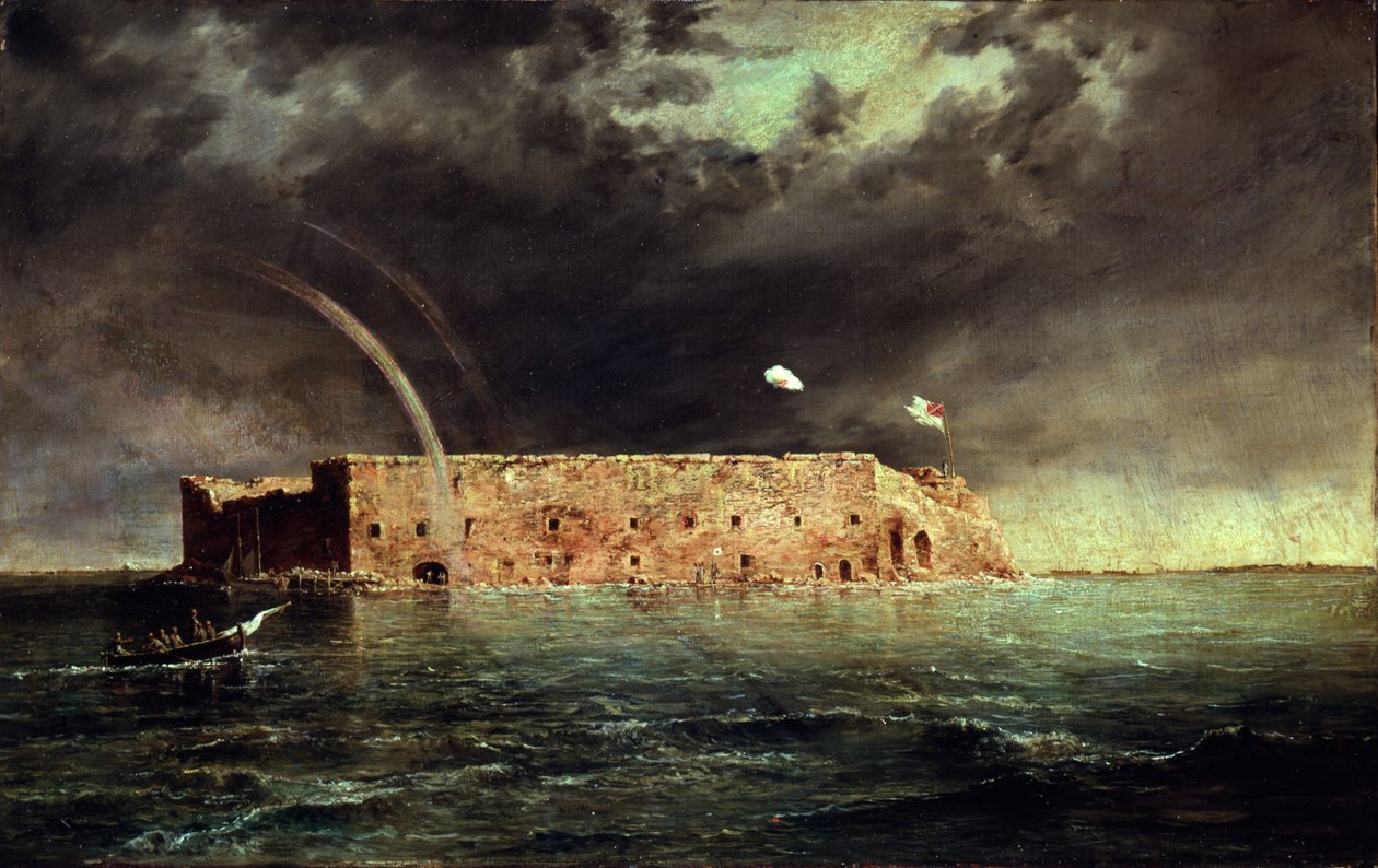 Utsikt över Fort Sumter, South Carolina, 1863 av Conrad Wise Chapman