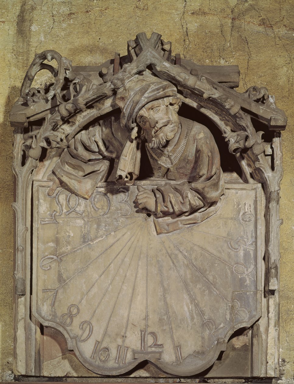 Solur med astronomisk figur, 1493 av Conrat Sifer