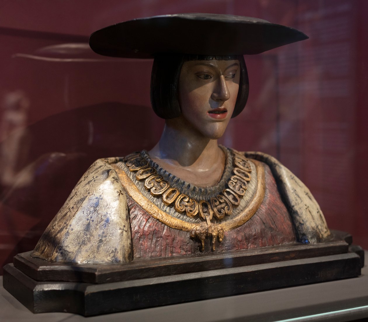 Byst av Charles V. Conrad Meit (?). 1520-1530 (terrakotta och trä) av Conrat Meit