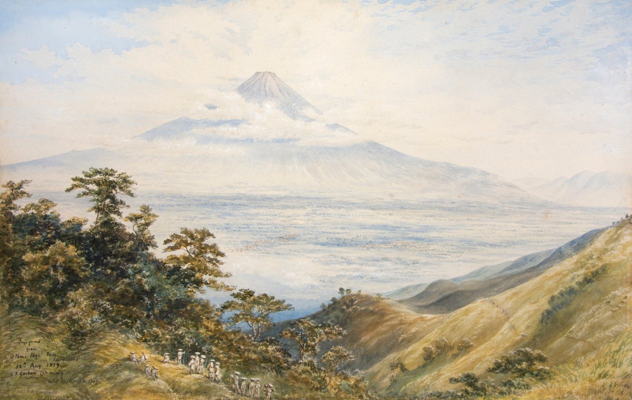 Fujiyama Från Otomi Toge Pass, Japan av Constance Frederica Gordon Cumming