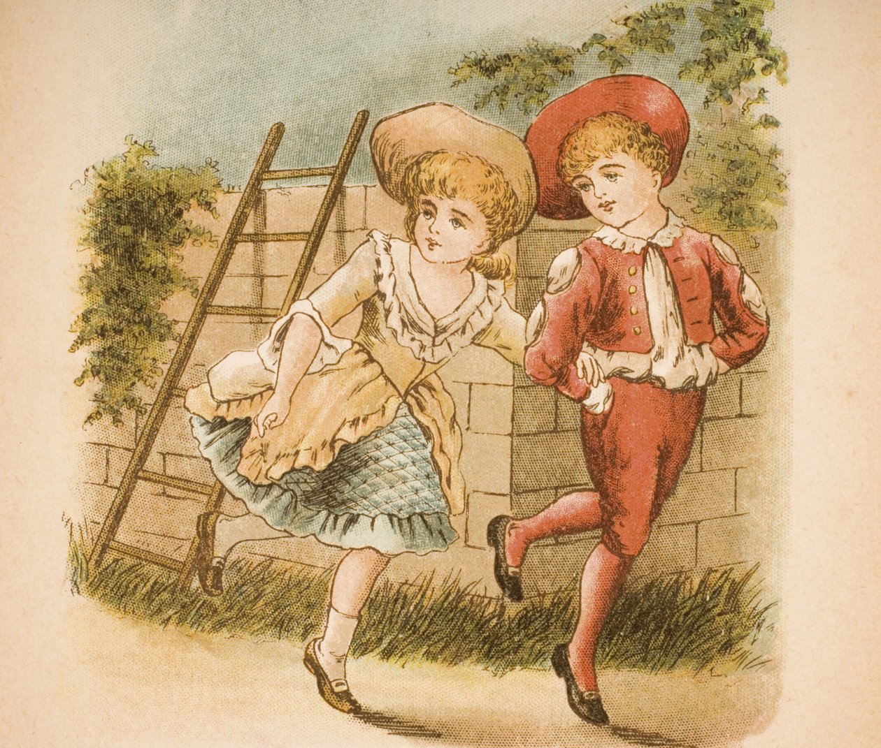 Illustration från "Old Mother Goose