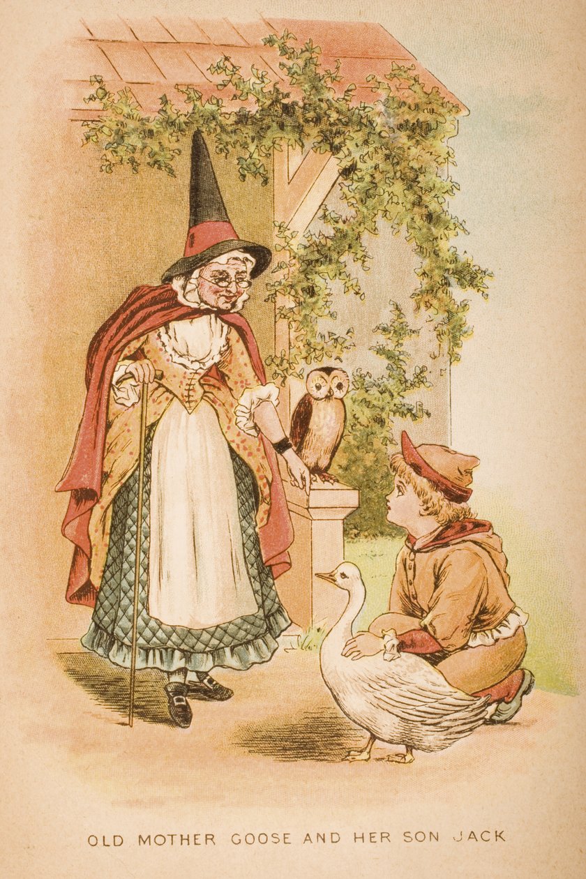 Old Mother Goose and her Son, Jack, Framsidan av 