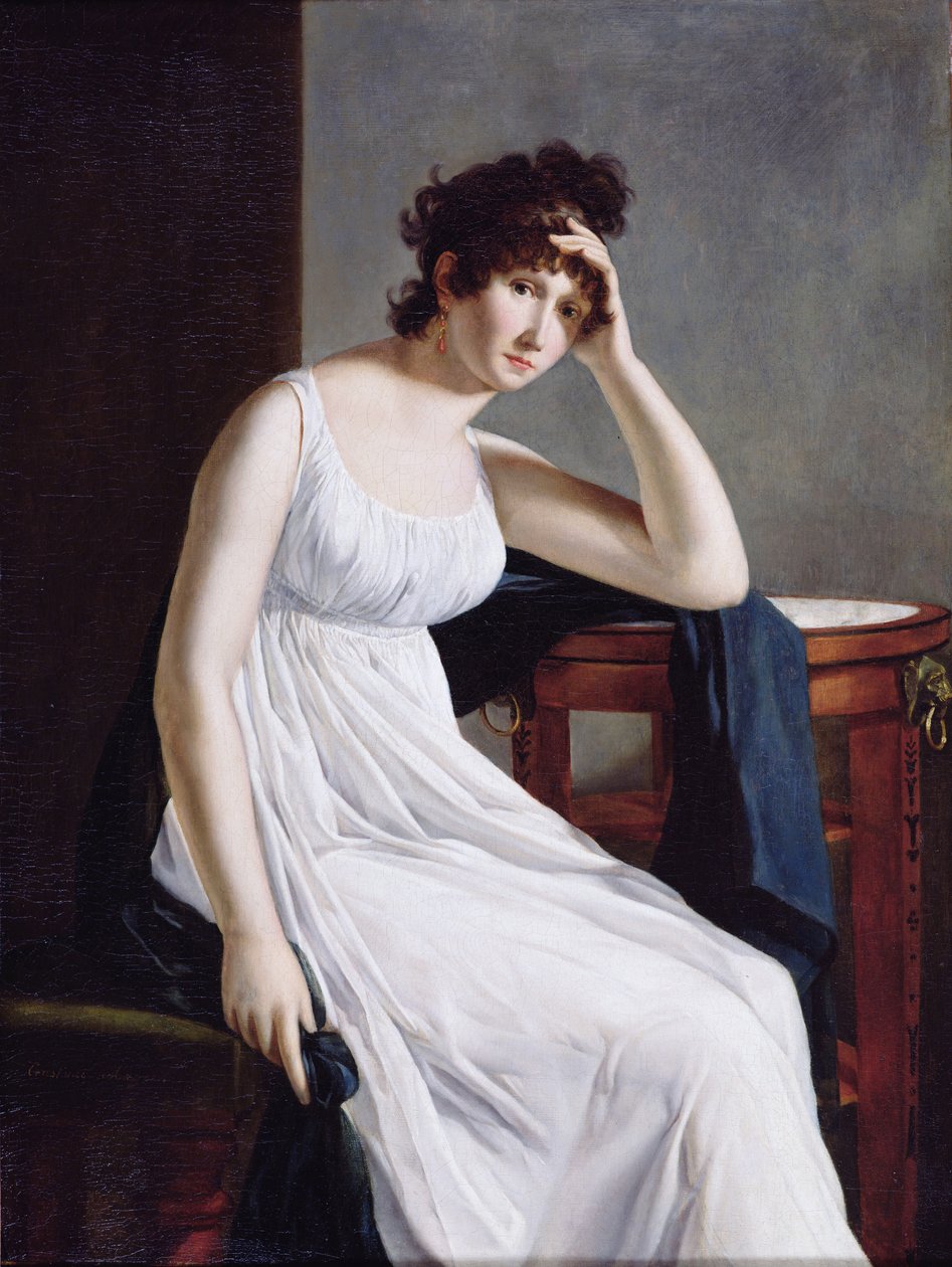 Självporträtt, 1800-tal av Constance Mayer
