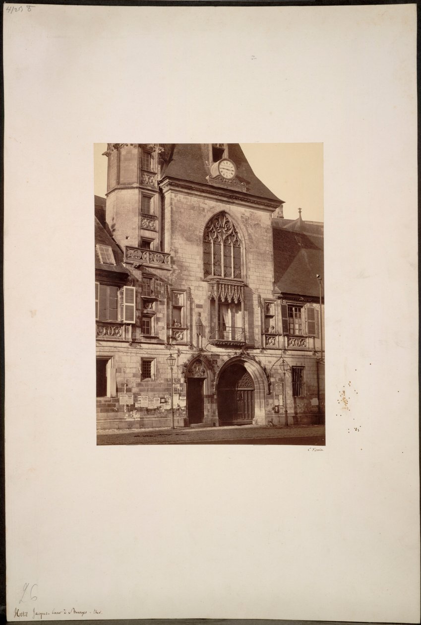 Hotel Jacques Coeur i Bourges, ca. 1865. av Constant Alexandre Famin
