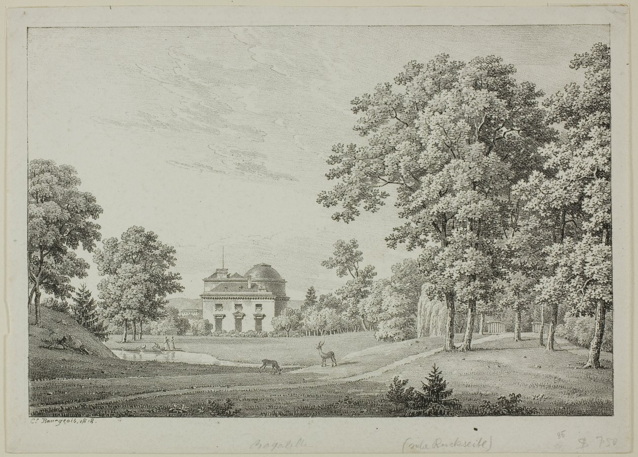 Château de Bagatelle i Bois de Boulogne av Constant Bourgeois