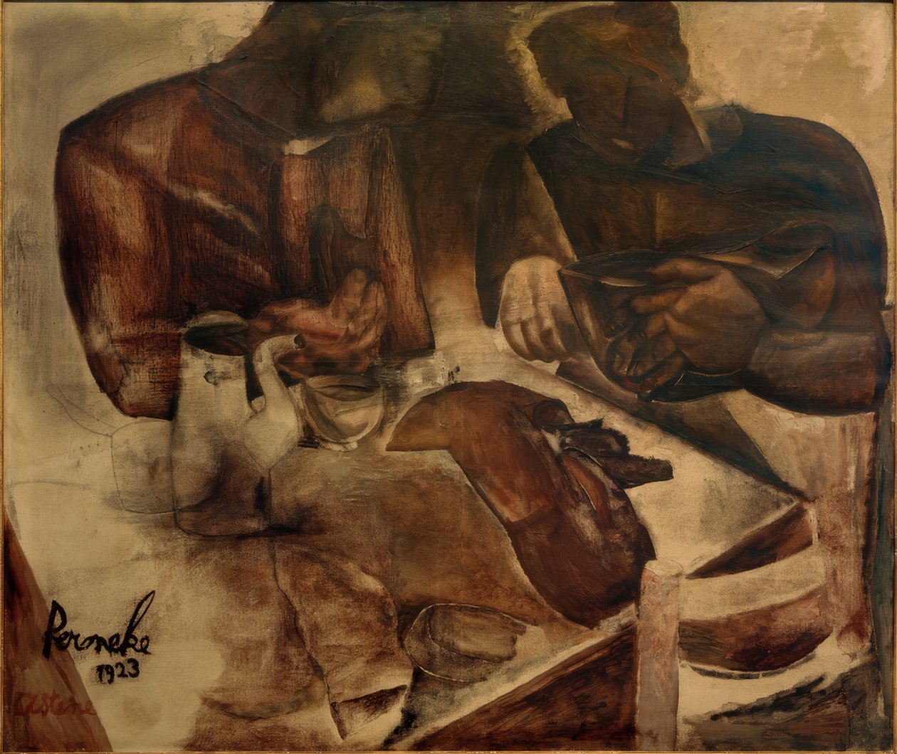 Constant Permeke, "Black Bread" / olja på duk, 1923 av Constant Permeke