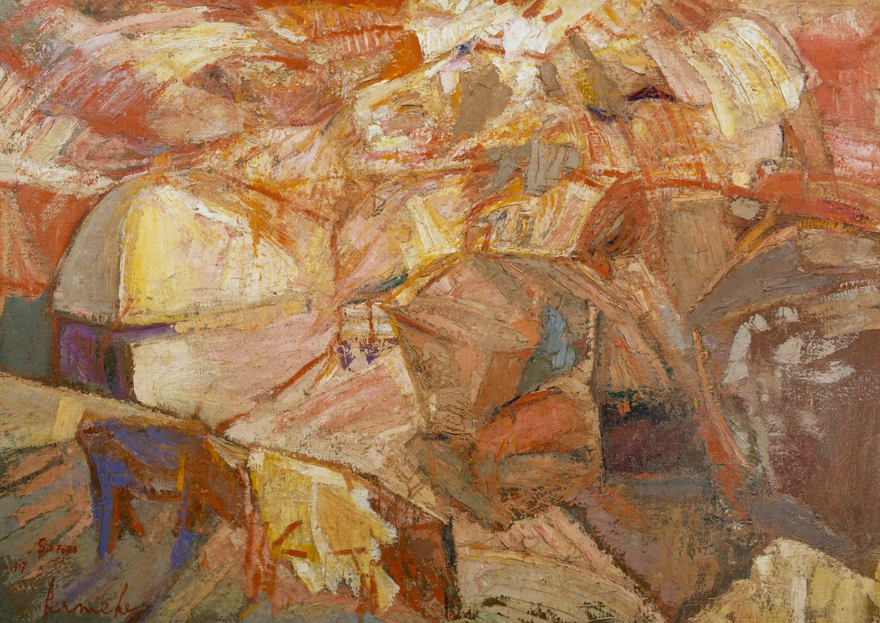 Skördelandskap i Devonshire av Constant Permeke