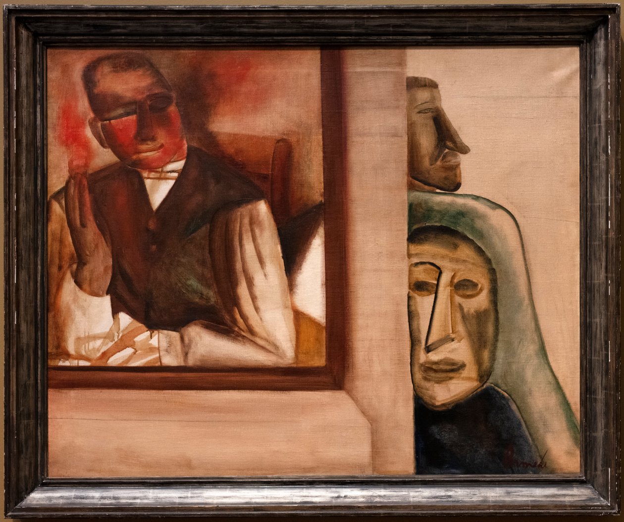 The Smoker, c.1927 (olja och terpentin på duk) av Constant Permeke