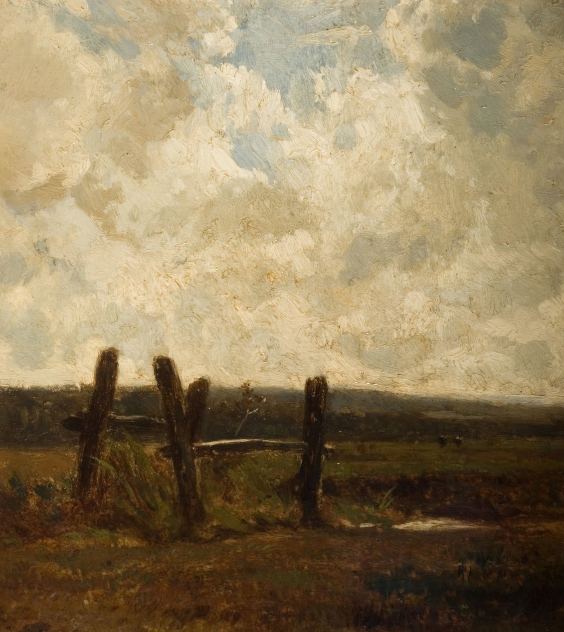 Landskap med en förgrund av Meadowland, 1830-1865. av Constant Troyon