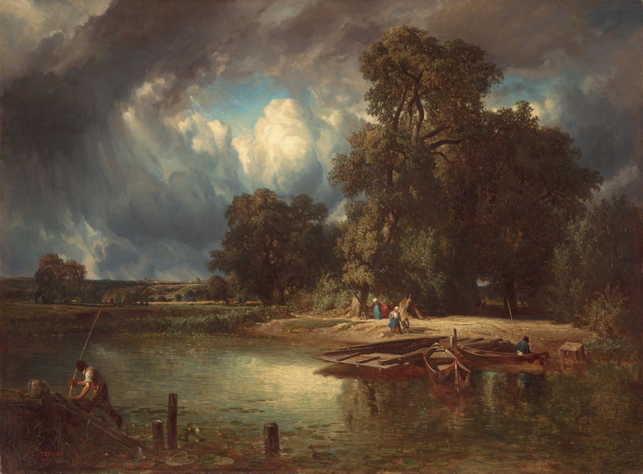 Den annalkande stormen, 1849. av Constant Troyon