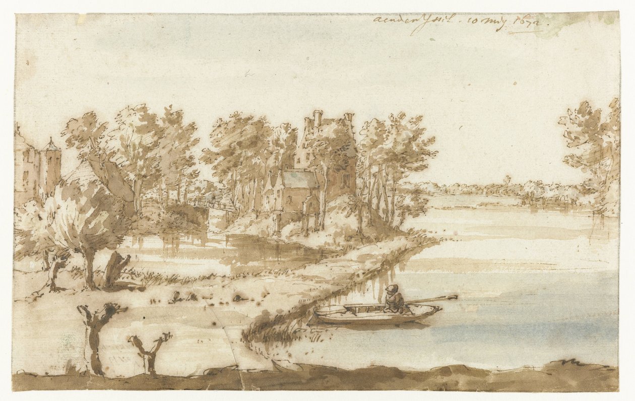 Gammal omröstning vid Wilp aan de IJssel Aen den Yssel (titel på objekt) av Constantijn Huygens (II)