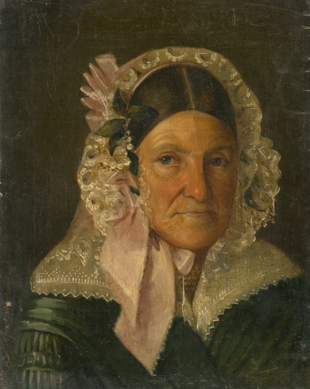 Portrait of an Older Woman in a Bonnet av Constantin Daniel Rosenthal