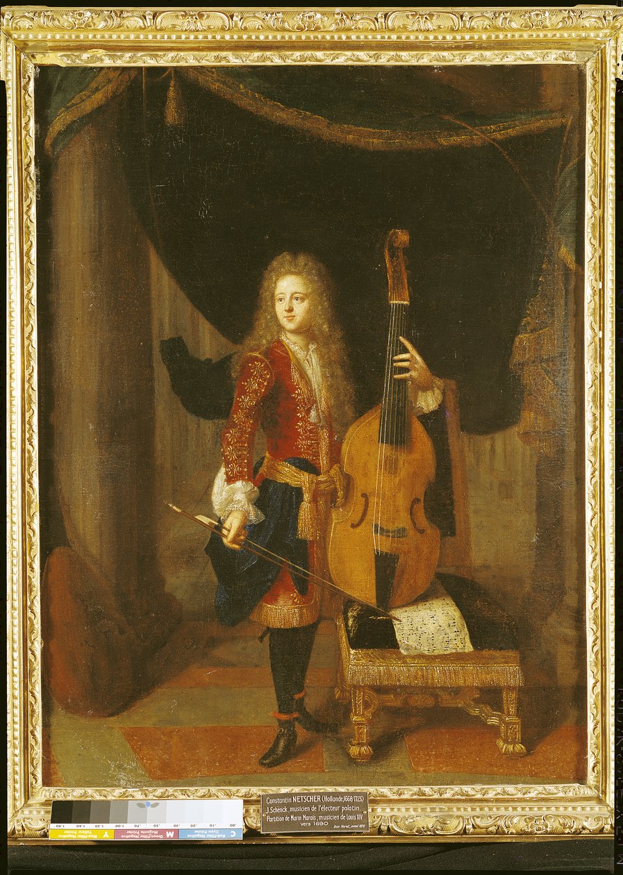 Porträtt av Johann Schenck (1660-1712) av Constantin Netscher