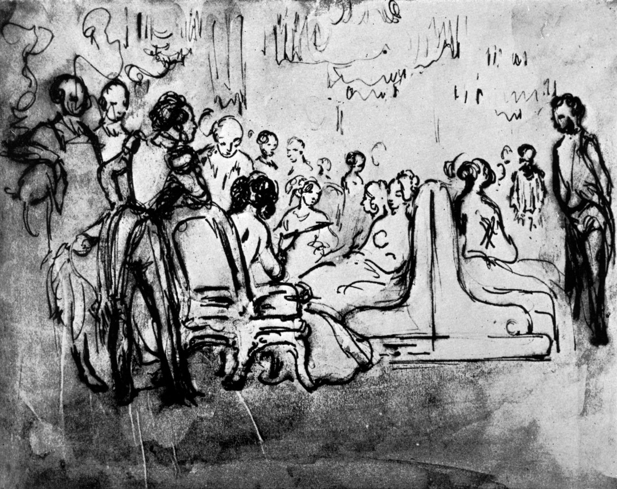 Salong, 1800-talet, 1930. av Constantin Guys