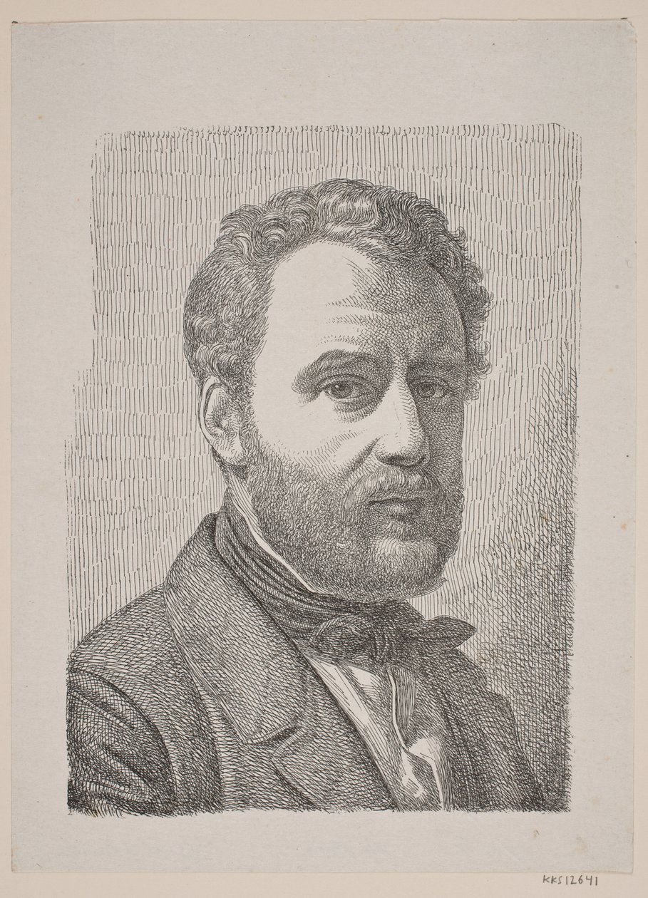Porträtt av Wilhelm Marstrand av Constantin Hansen