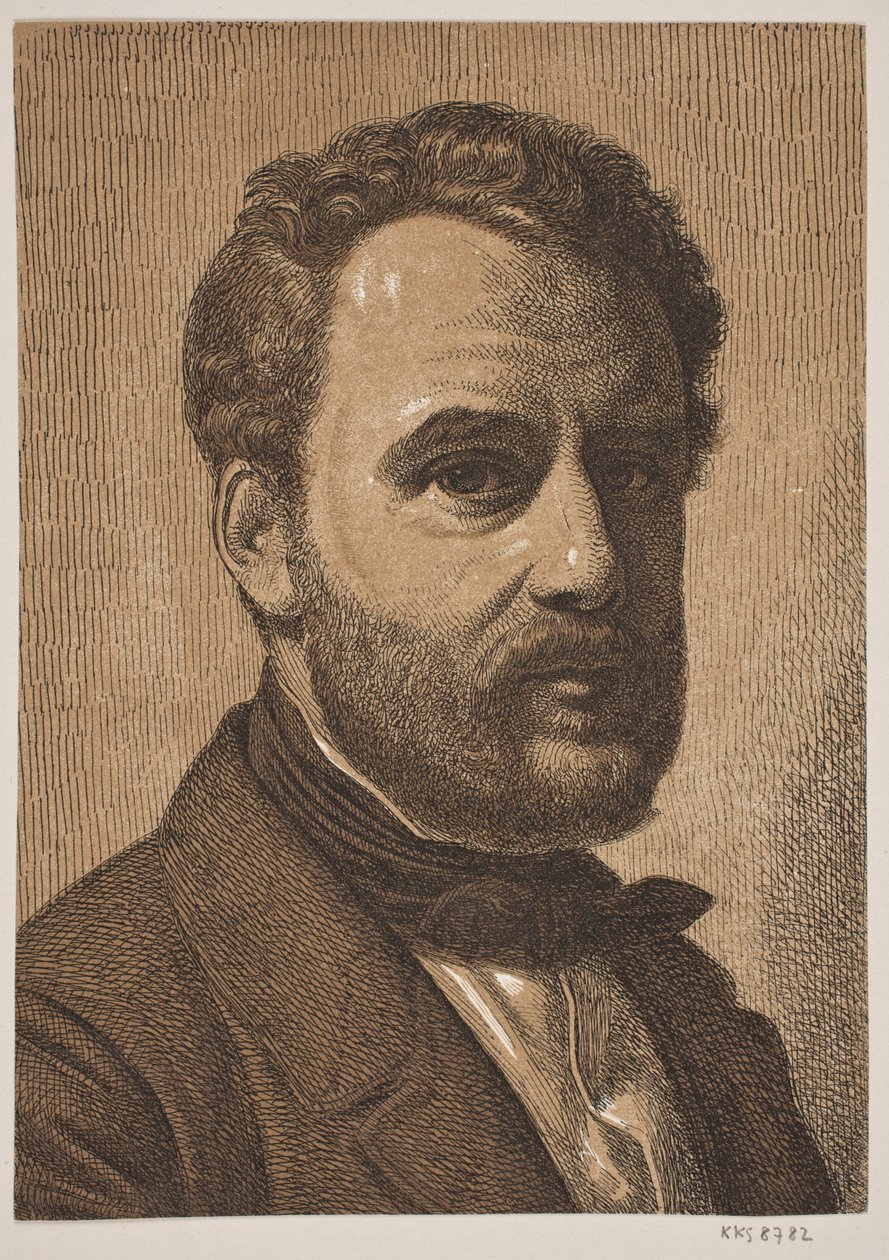 Porträtt av Wilhelm Marstrand av Constantin Hansen