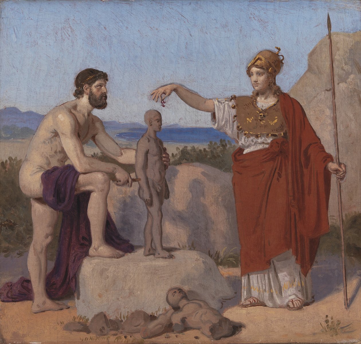 Prometheus Molding Man från Clay av Constantin Hansen