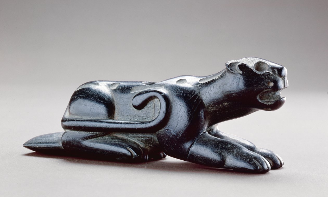 Panther bildrör, 1-400 AD (steatit) av Copena culture