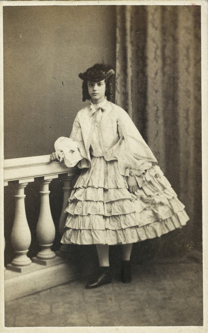 Porträtt av prinsessan Dagmar av Danmark 1847-1928, 1860. av Copenhagen Photo studio E. Lange