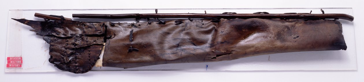 Kvant som hittades med Oetzi Iceman (kamskinn) av Copper Age