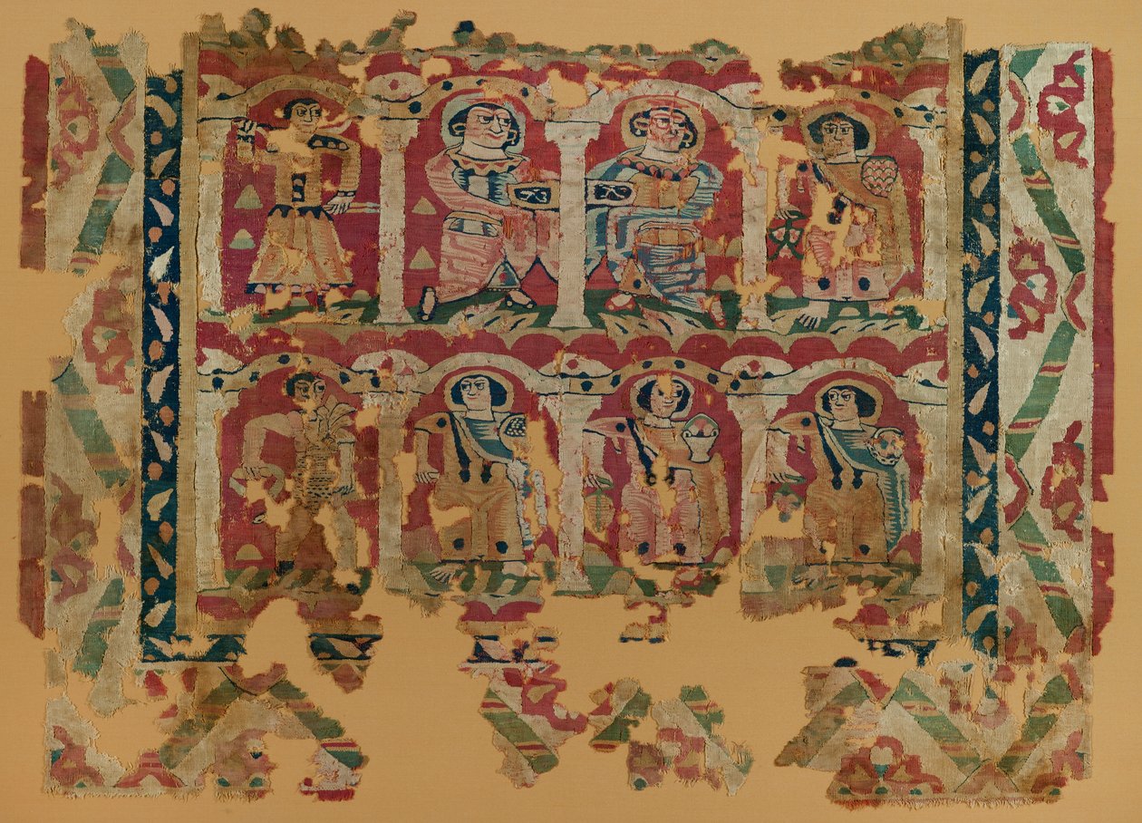 Textilfragment i gobelängväv, 600-700-tal (textil) av Coptic Coptic