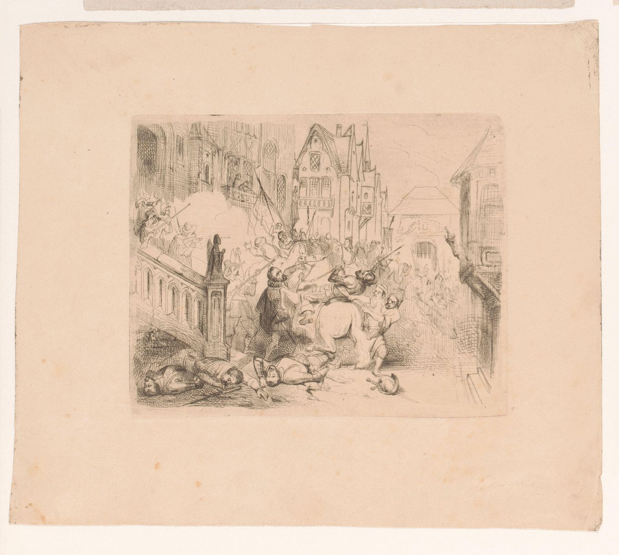 Frans Hercules van Anjou utvisad från Antwerpen av Corneille Seghers